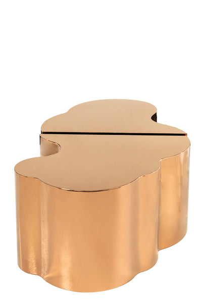 2pcs/set Luxury Light Gold Zinc Alloy Metal Long-handled Coffee