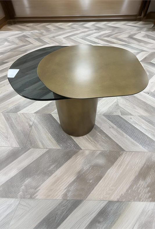 Kaylee free form brass end table