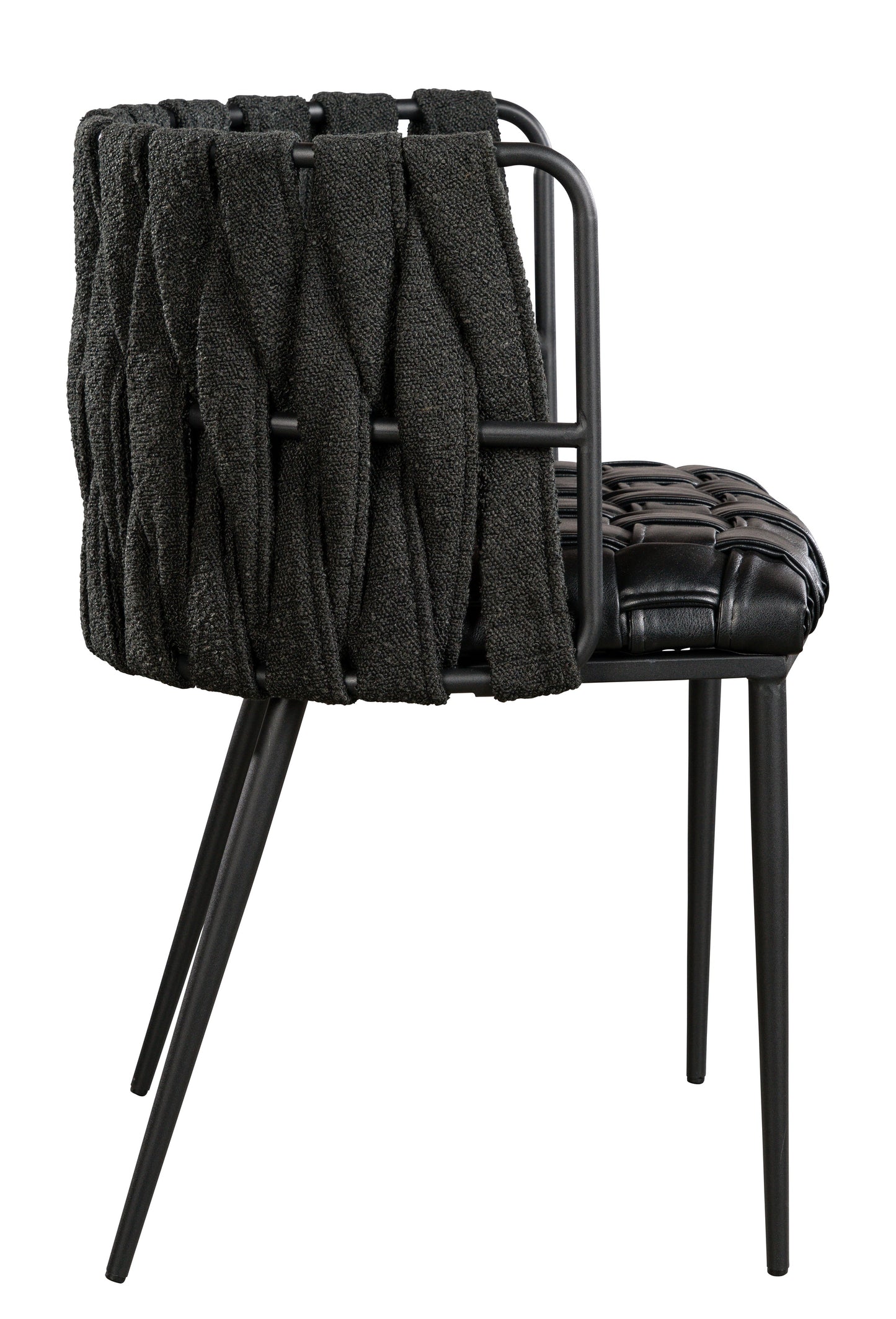 contemporary black dining chair