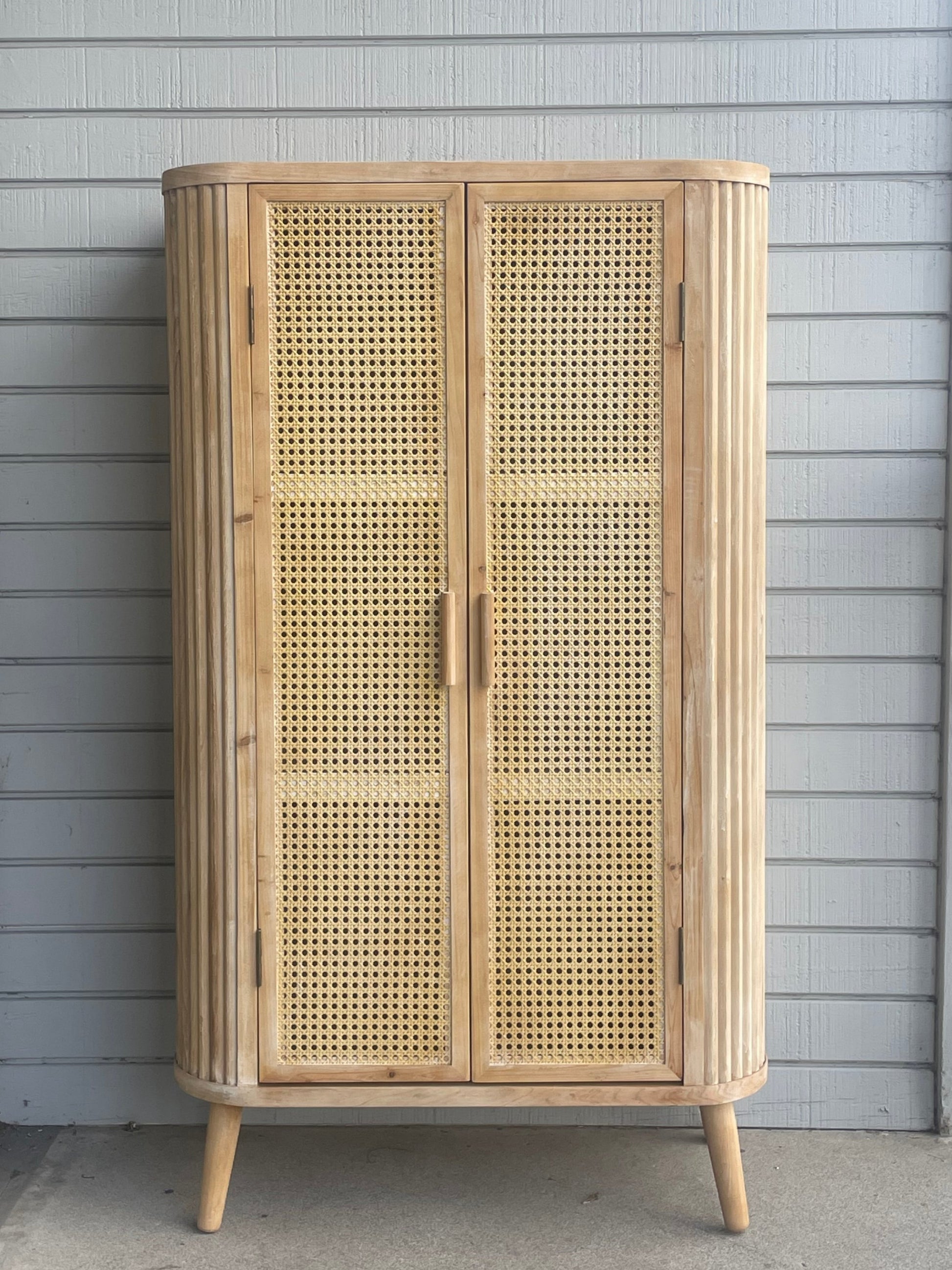 cane bar cabinet