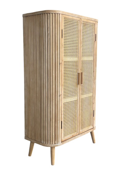 tall bar cabinet light brown