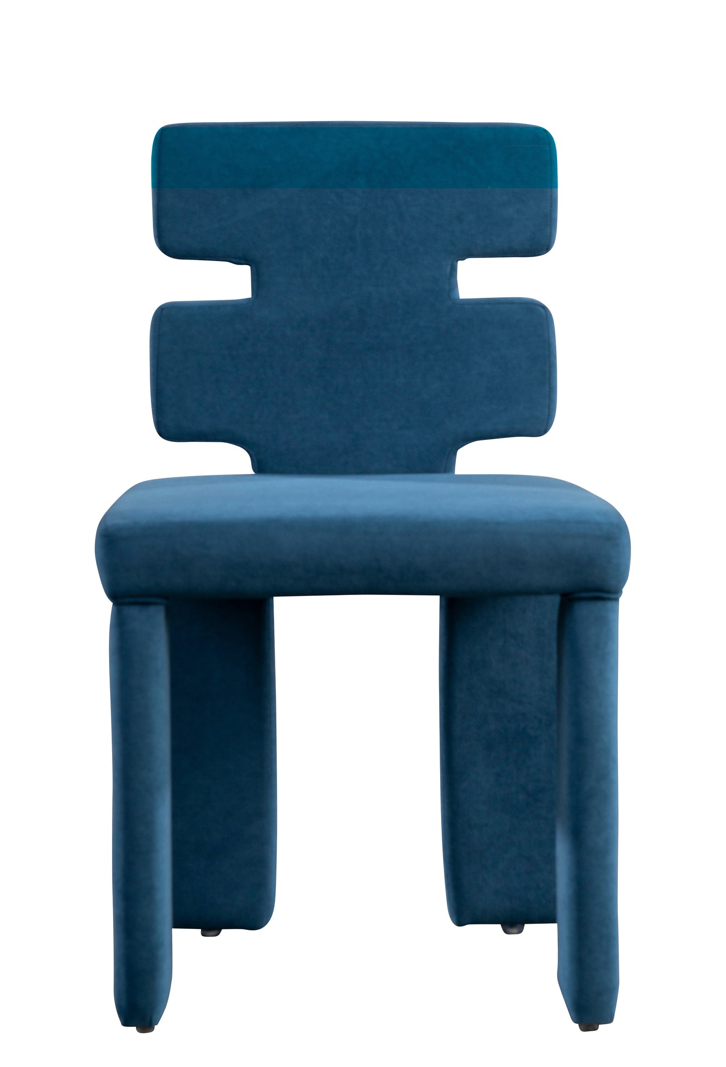 Set of 8 Mya Dining Chairs in Blue