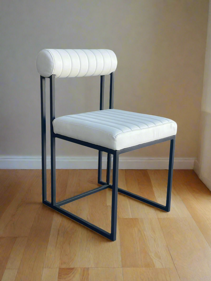 contemporary white dining chair