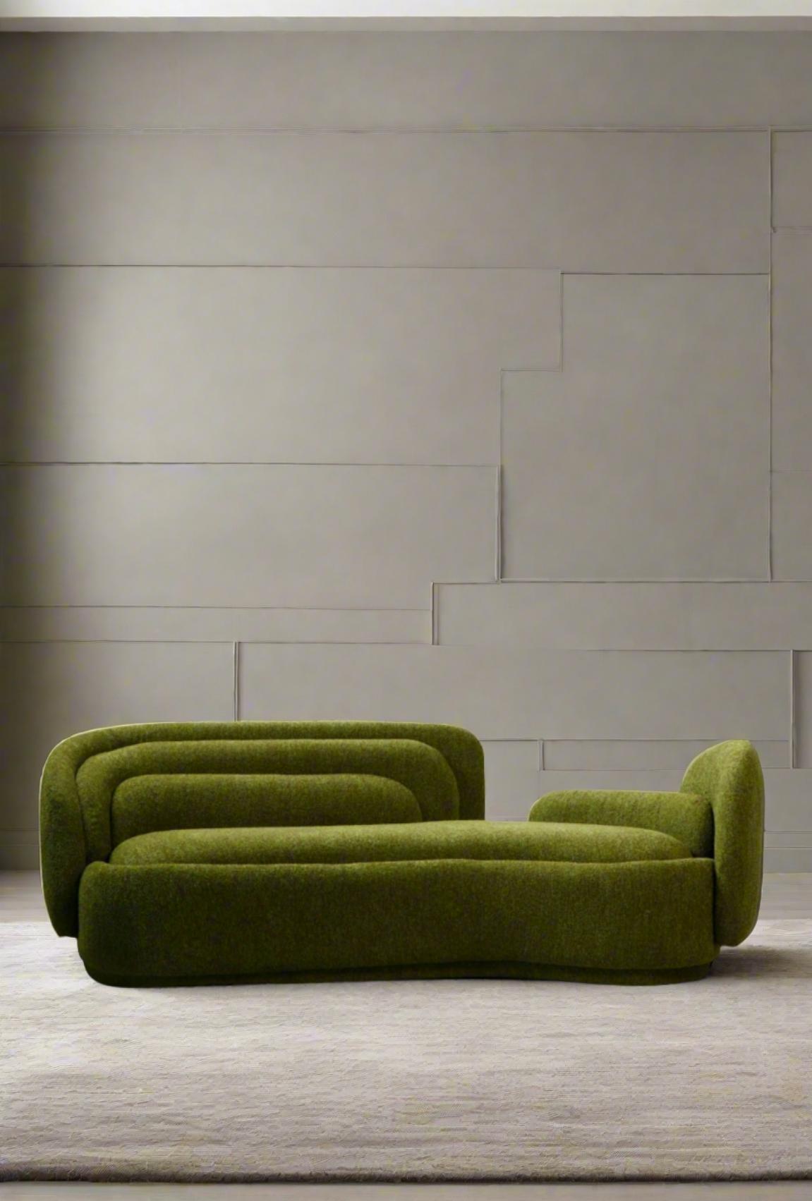 green modern sofa