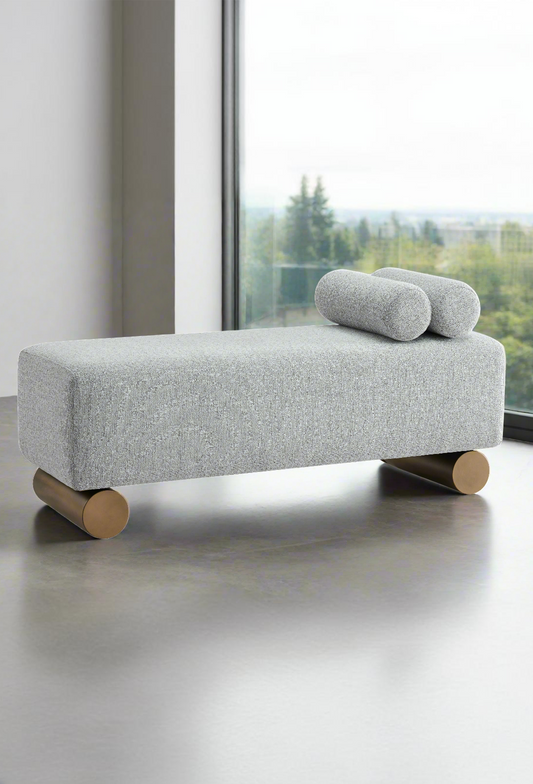 Milly modern gray bench