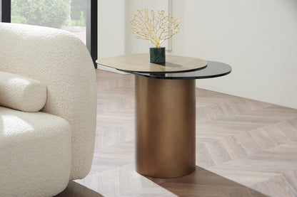 kaylee irregular tall end table