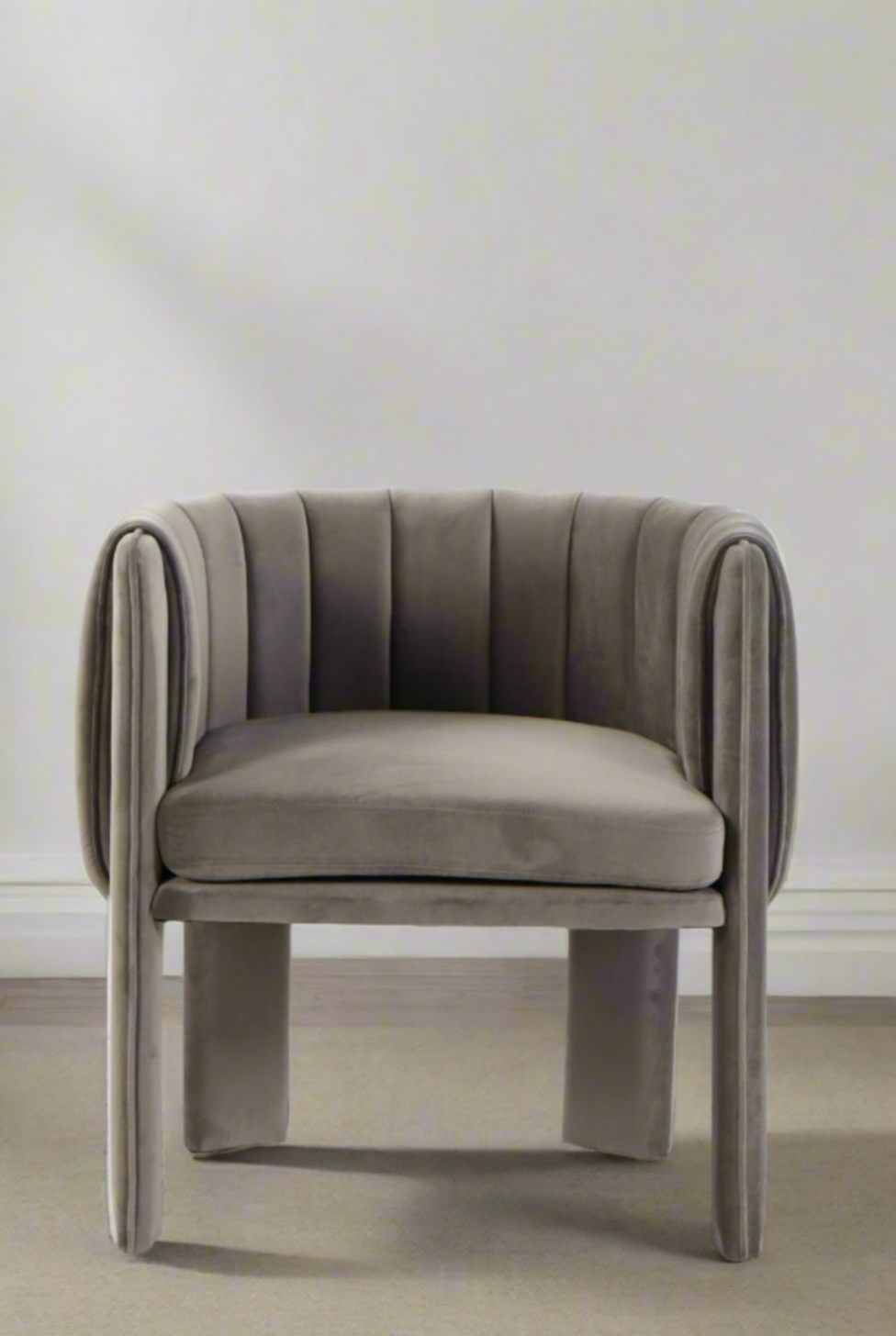 gray upholstered dining chair 