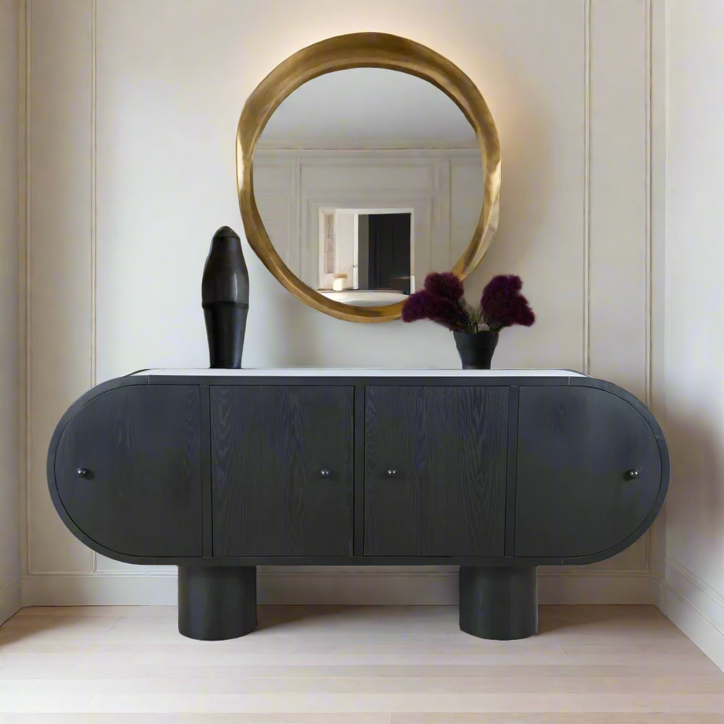 Dot Black Sideboard