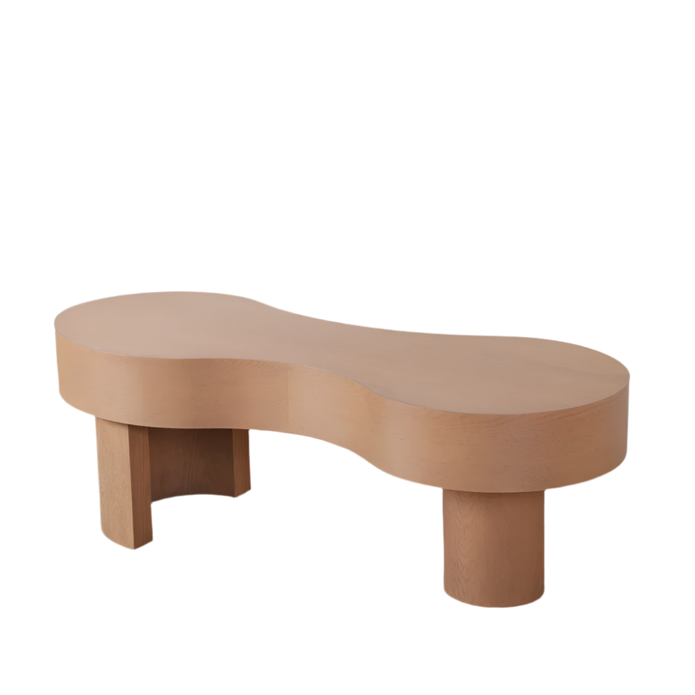 Devi Free Form Wood Coffee Table