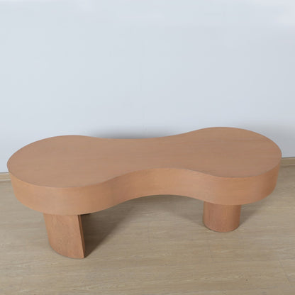 Devi Free Form Wood Coffee Table