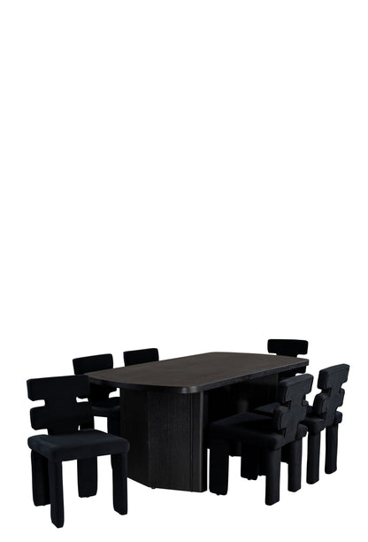 Bradley Rectangular Dining  in Black