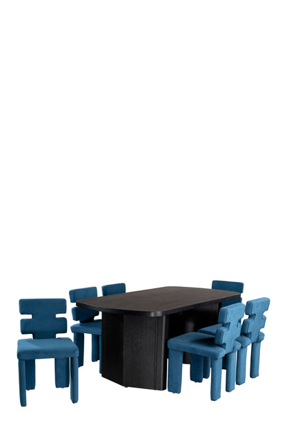 Mya Dining Chair in Blue