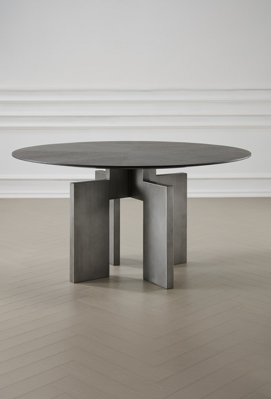 adonis architectural black dining table