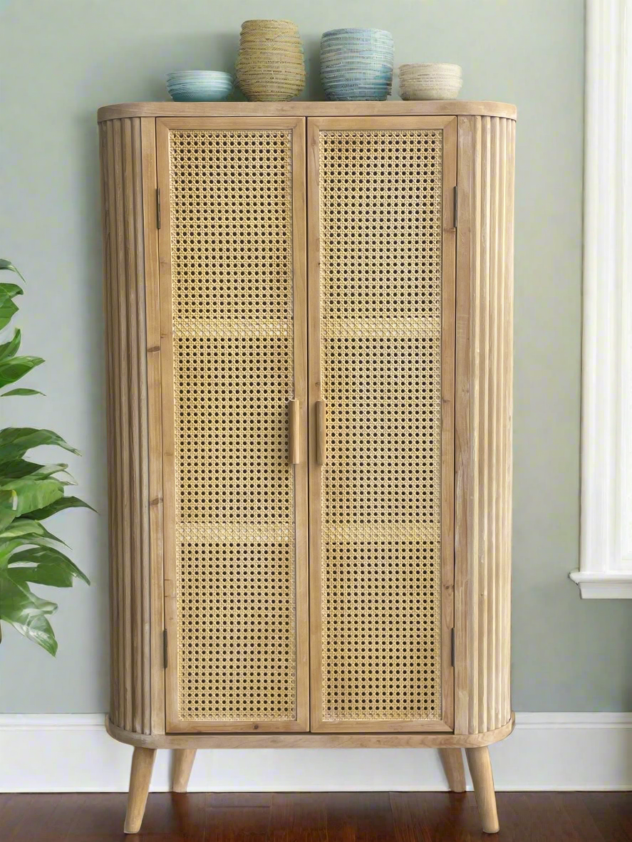 modern farmhouse tall cabinet