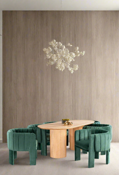 green dining room chair