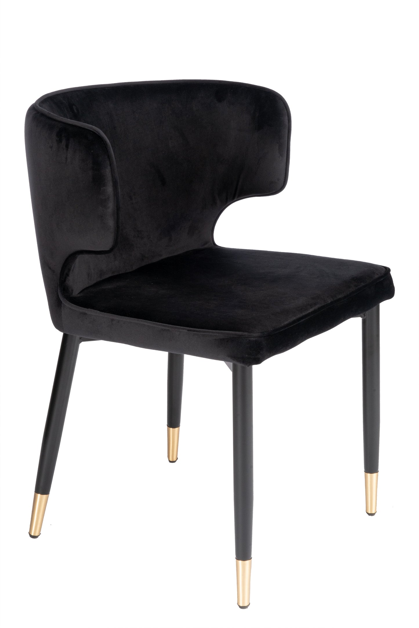 gold and black dining chair