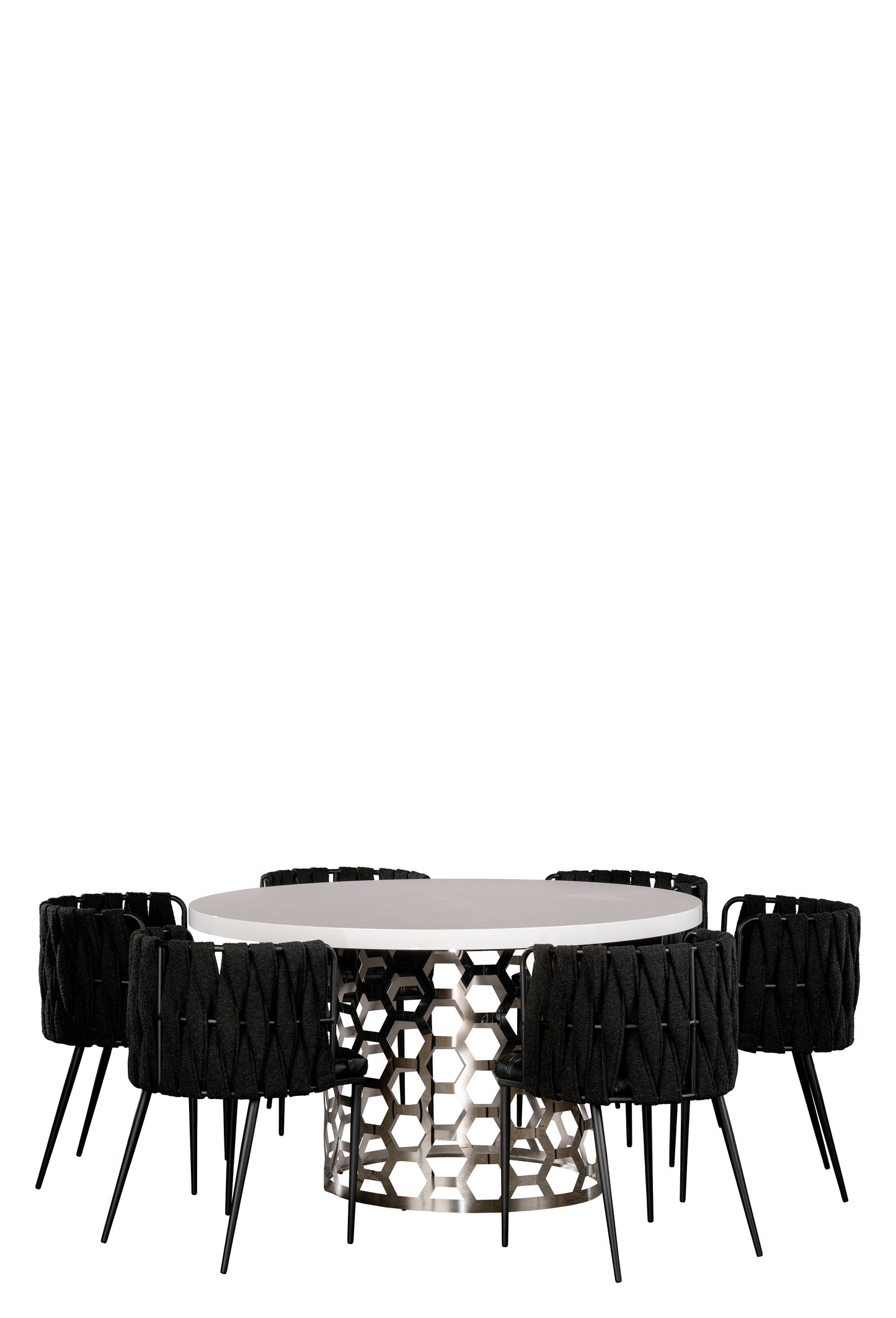 contemporary round table set
