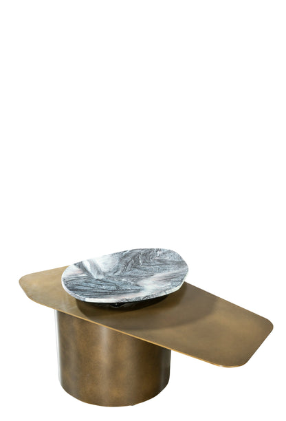 brass and marble coffee table