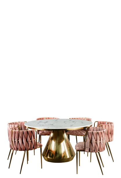 modern glam dining room set