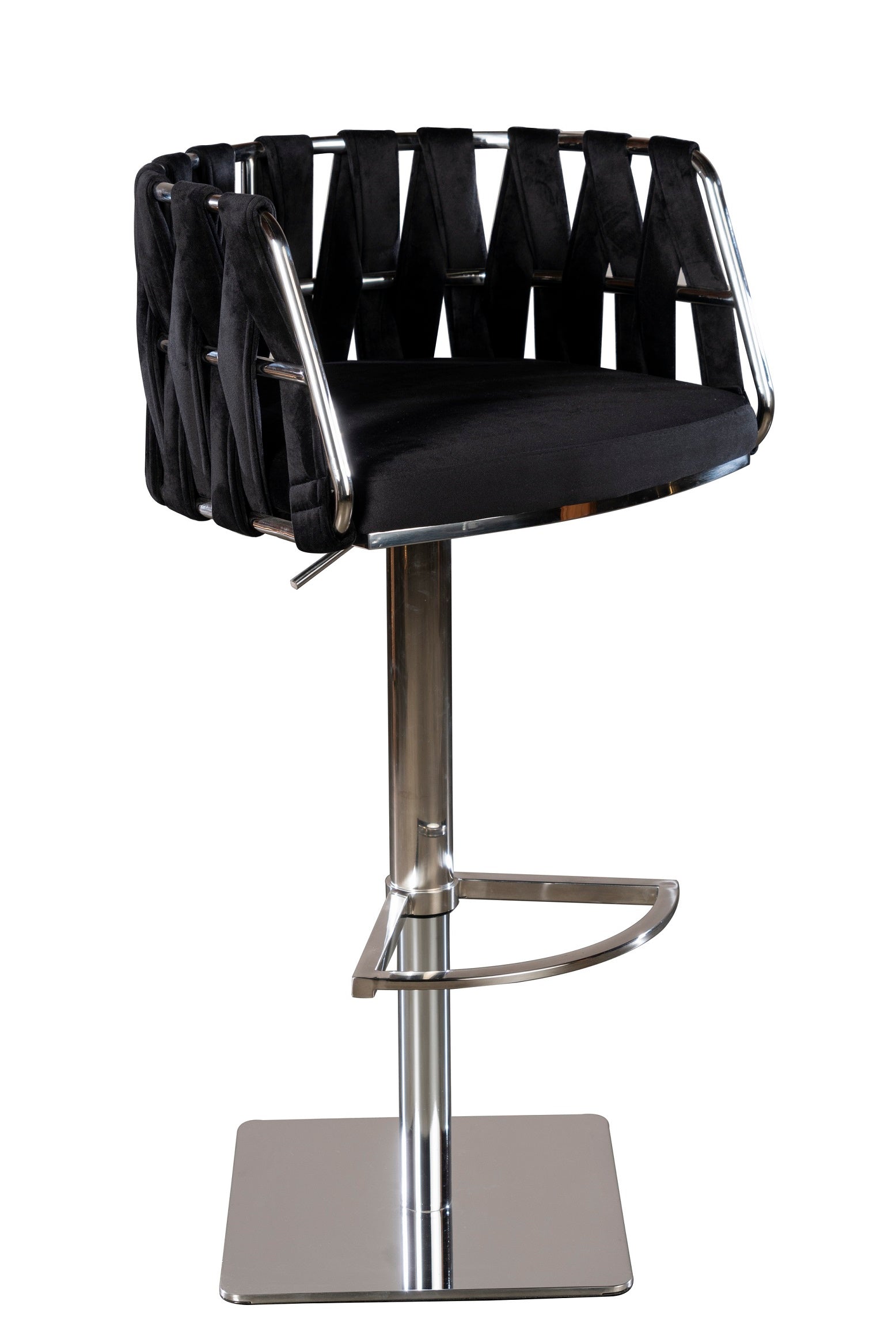 black swivel kitchen stool