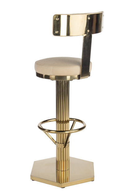 Oscar Swivel Gold Bar Chair